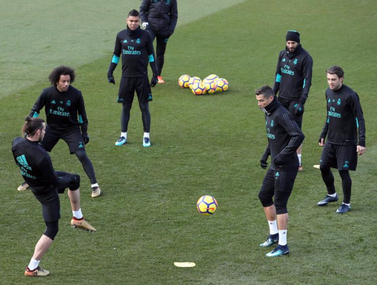 RONALDO INTEGRADO NO ÚLTIMO TREINO DO REAL ANTES DO EMBATE COM O FC BARCELONA