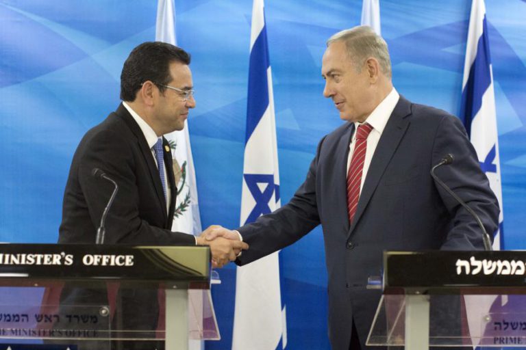 GUATEMALA SEGUE EUA E ANUNCIA TRANSFERÊNCIA DE EMBAIXADA DE TELAVIVE PARA JERUSALÉM