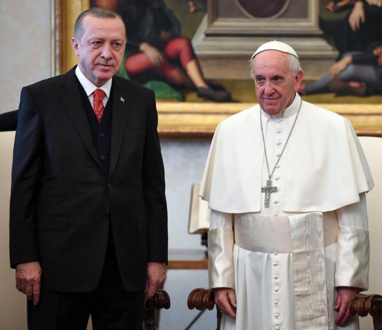 PAPA E ERDOGAN PEDEM PROMOÇÃO DA PAZ E ESTABILIDADE NO MÉDIO ORIENTE