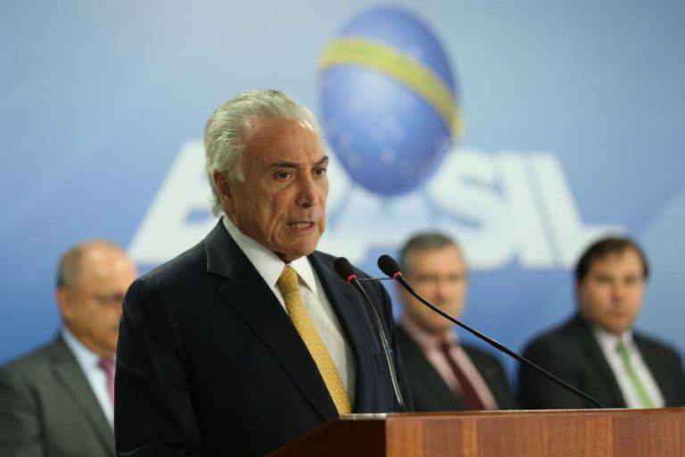 TEMER DIZ QUE NÃO É NEM SERÁ CANDIDATO ÀS PRESIDENCIAIS DE OUTUBRO NO BRASIL