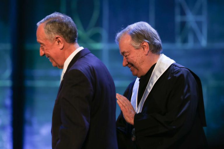 MARCELO ENALTECE PERCURSO DE GUTERRES, O GOVERNANTE “MAIS CONSENSUALMENTE AMADO”