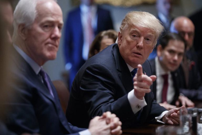 TRUMP PEDE AO CONGRESSO LEI BIPARTIDÁRIA PARA REDUZIR ARMAS E AFASTA-SE DA NRA