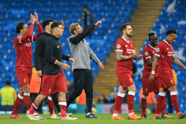 LIVERPOOL VOLTA A VENCER MANCHESTER CITY E PASSA ÀS ‘MEIAS’ DA LIGA DOS CAMPEÕES
