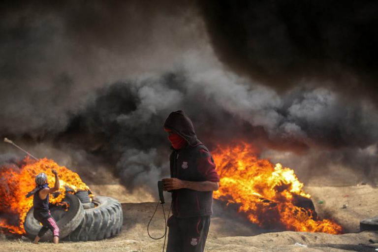 DOIS PALESTINIANOS MORTOS E 83 FERIDOS EM PROTESTOS NA FAIXA DE GAZA