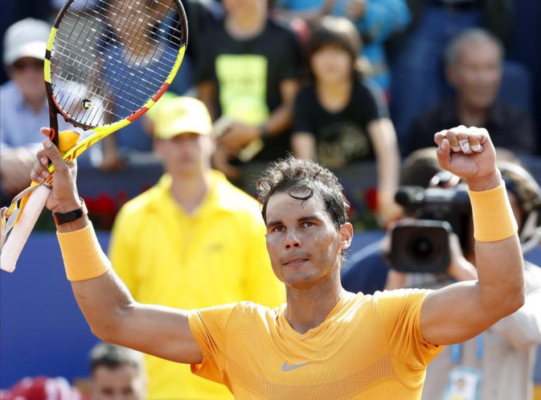 TENISTA RAFAEL NADAL NOS ‘OITAVOS’ DE BARCELONA, COM 38 ‘SETS’ SEMPRE A GANHAR
