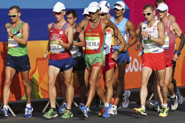 DOIS PORTUGUESES NOS PRIMEIROS 50 LUGARES NOS 20 KMS MARCHA NO CAMPEONATO DO MUNDO DE NAÇÕES