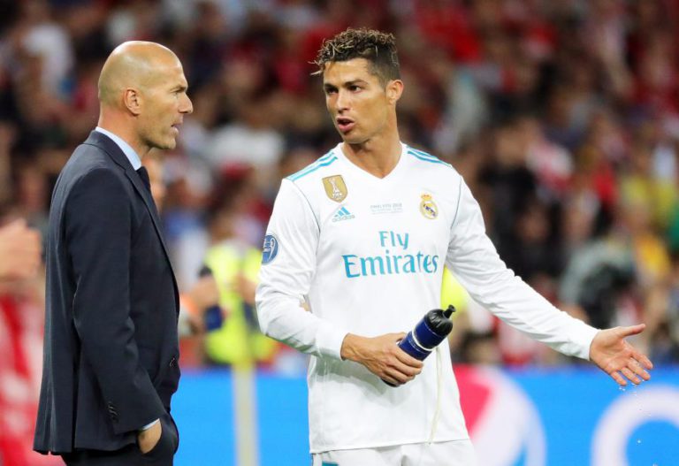 CRISTIANO RONALDO “ORGULHOSO” POR TER SIDO TREINADO POR ZIDANE