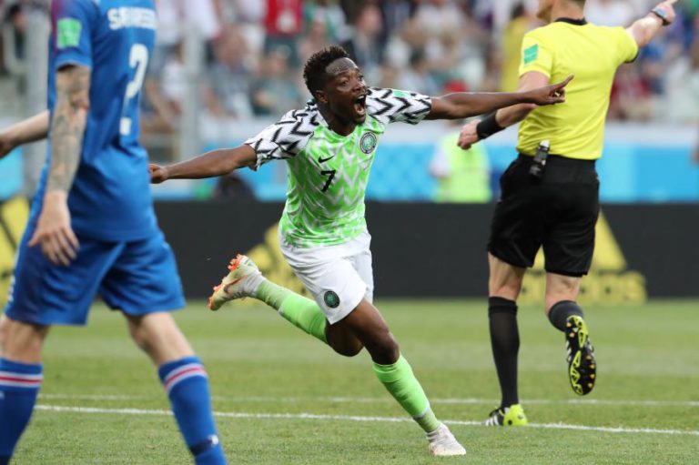 NIGÉRIA BATE ISLÂNDIA COM ‘BIS’ DE MUSA E É SEGUNDA DO GRUPO D