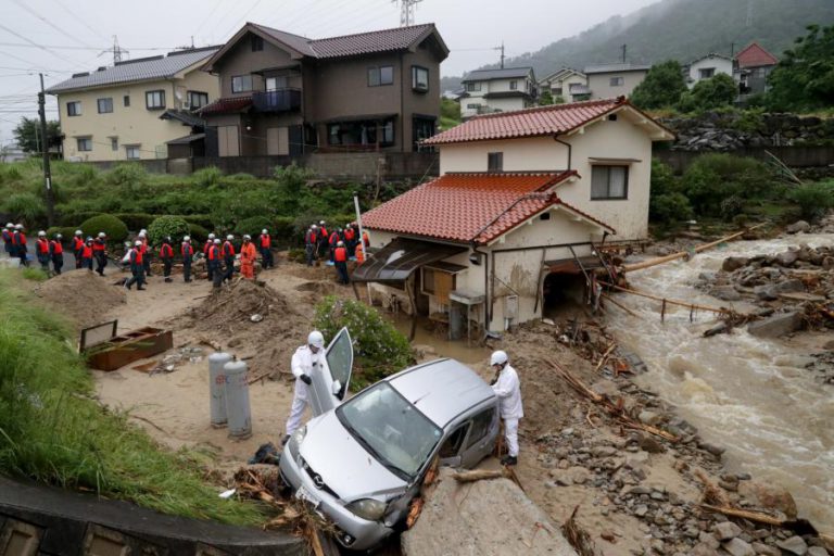 CHUVA FUSTIGA SUDOESTE DO JAPÃO PELO TERCEIRO DIA, 48 MORTOS E 92 DESAPARECIDOS – GOVERNO