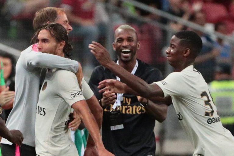 PARIS SAINT-GERMAIN GOLEIA MÓNACO DE LEONARDO JARDIM NA SUPERTAÇA FRANCESA