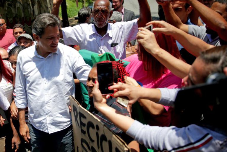 HADDAD DIZ QUE APOIAR BOLSONARO É PROMOVER “O ÓDIO E A VIOLÊNCIA” NO PAÍS