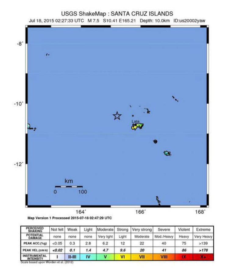 SISMO DE MAGNITUDE 6,2 REGISTADO NAS ILHAS SALOMÃO