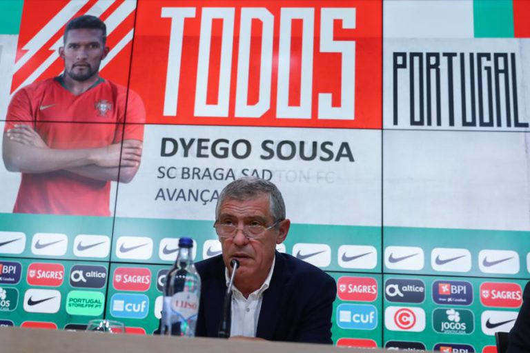 FERNANDO SANTOS ACREDITA EM DYEGO E FICA SATISFEITO COM O REGRESSO DE RONALDO