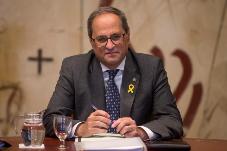 PRESIDENTE DO GOVERNO REGIONAL CATALÃO EM PORTUGAL PARA AGRADECER APOIO E DENUNCIAR REPRESSÃO