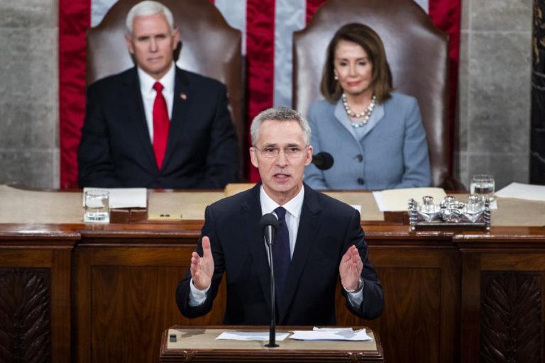 STOLTENBERG PEDIU UNIDADE NA NATO PERANTE O CONGRESSO DOS EUA