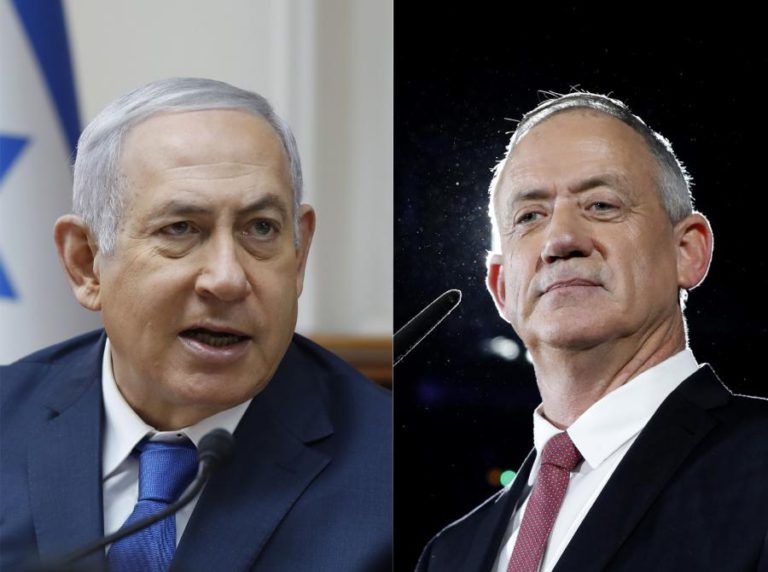 SONDAGENS DÃO EMPATE ENTRE BENJAMIN NETANYAHU E BENNY GANTZ NAS ELEIÇÕES EM ISRAEL