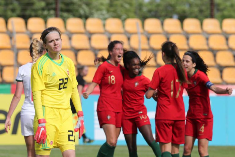 SELEÇÃO PORTUGUESA DE FUTEBOL FEMININO GOLEIA HUNGRIA NO SEGUNDO JOGO PARTICULAR