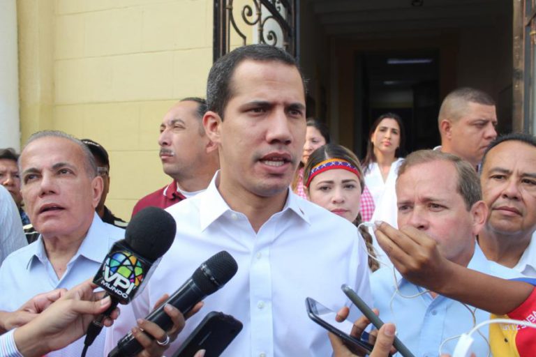 GUAIDÓ ASSEGURA QUE INTERVENÇÃO MILITAR NA VENEZUELA NÃO ESTÁ EM CIMA DA MESA
