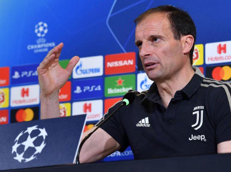 ALLEGRI DIZ QUE “RONALDO+JUVENTUS” NÃO É SINÓNIMO DE CONQUISTA DA ‘CHAMPIONS’