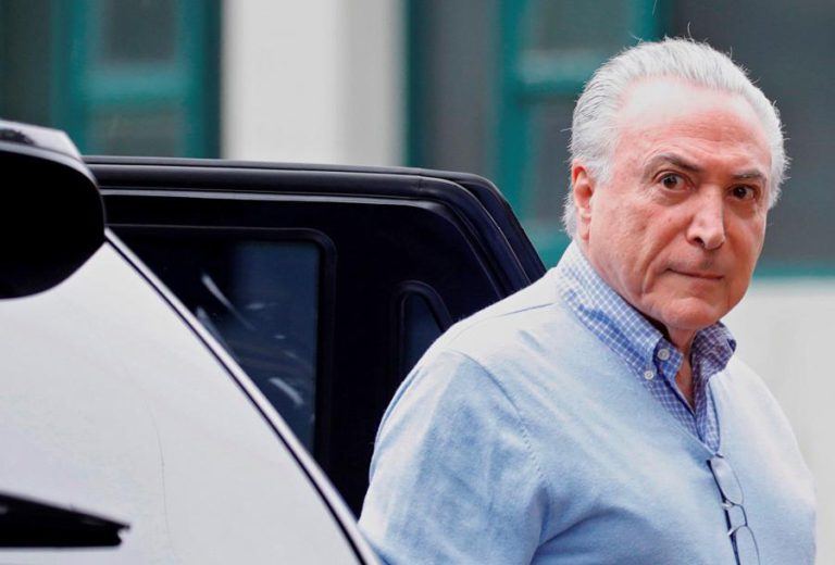 EX-PRESIDENTE DO BRASIL MICHEL TEMER ENTREGA-SE HOJE VOLUNTARIAMENTE À JUSTIÇA