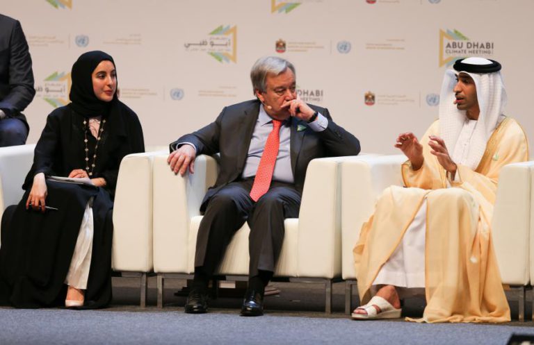 GUTERRES APELA PARA AÇÃO CONTRA ALTERAÇÕES CLIMÁTICAS NO CENTRO DA ECONOMIA DO PETRÓLEO