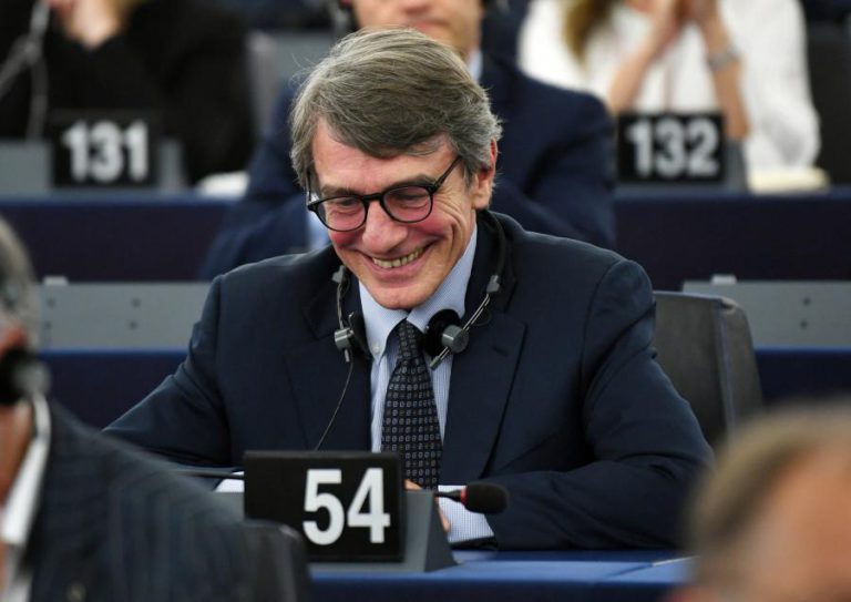 SOCIALISTA ITALIANO DAVID-MARIA SASSOLI ELEITO PRESIDENTE DO PE
