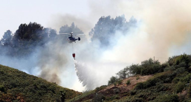 INCÊNDIO NA GRANDE CANÁRIA COMEÇA A PERDER FORÇA