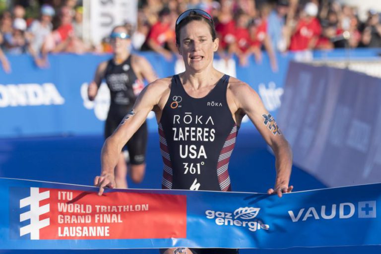 KATIE ZAFERES CAMPEÃ MUNDIAL DE TRIATLO COM VITÓRIA NA SUÍÇA