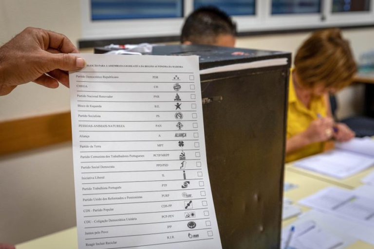 AFLUÊNCIA À URNAS NA MADEIRA FOI DE 40,79% DOS ELEITORES ATÉ ÀS 16:00