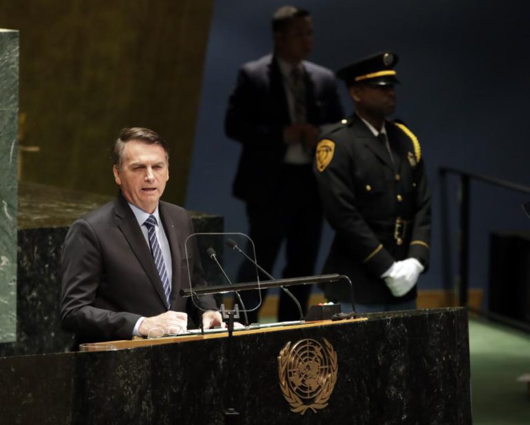 BOLSONARO DIZ NA ONU QUE PAÍSES “QUESTIONARAM A SOBERANIA DO BRASIL” POR CAUSA DA AMAZÓNIA