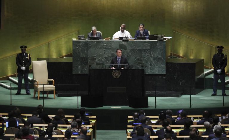 BOLSONARO DIZ NAS NAÇÕES UNIDAS QUE BRASIL ESTEVE “MUITO PRÓXIMO DO SOCIALISMO”