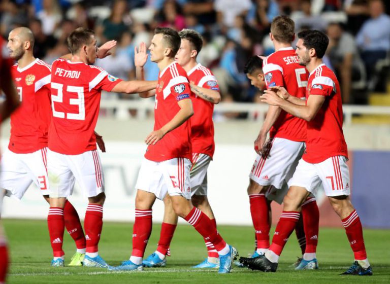 EURO2020: RÚSSIA VENCE NO CHIPRE E ESTÁ PELA QUINTA VEZ CONSECUTIVA NA FASE FINAL