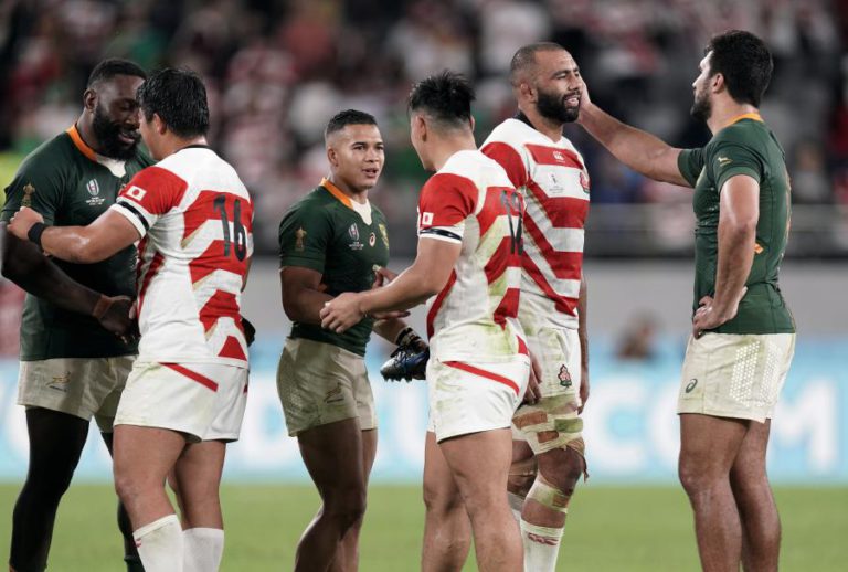 RÂGUEBI/MUNDIAL: ÁFRICA DO SUL APAGA SONHO JAPONÊS E ESTÁ NAS MEIAS-FINAIS