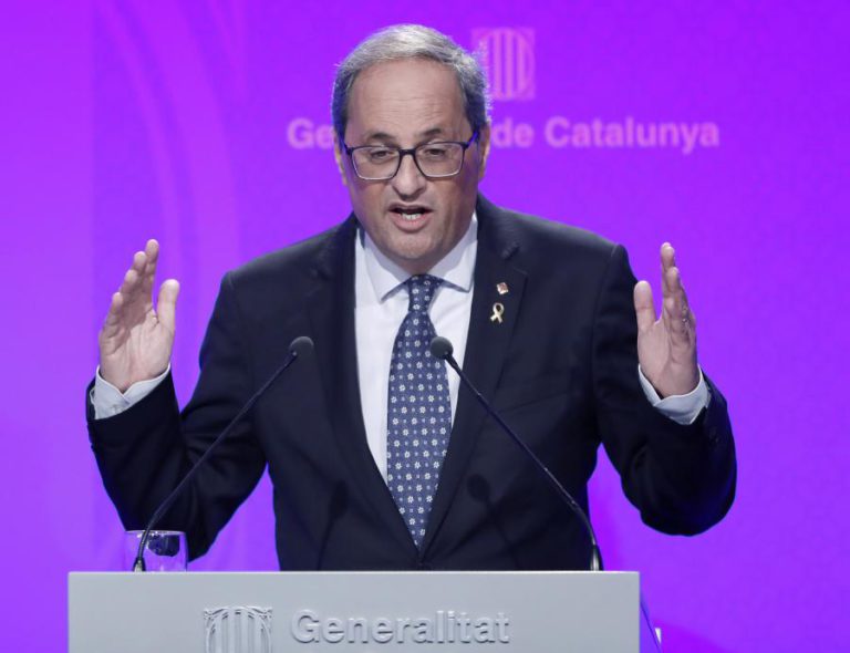 CATALUNHA: TORRA PEDE A GOVERNO ESPANHOL INÍCIO DE “DIÁLOGO SEM CONDIÇÕES”