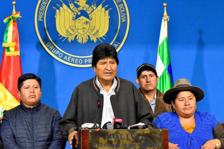 PRESIDENTE DA BOLÍVIA EVO MORALES DEMITE-SE