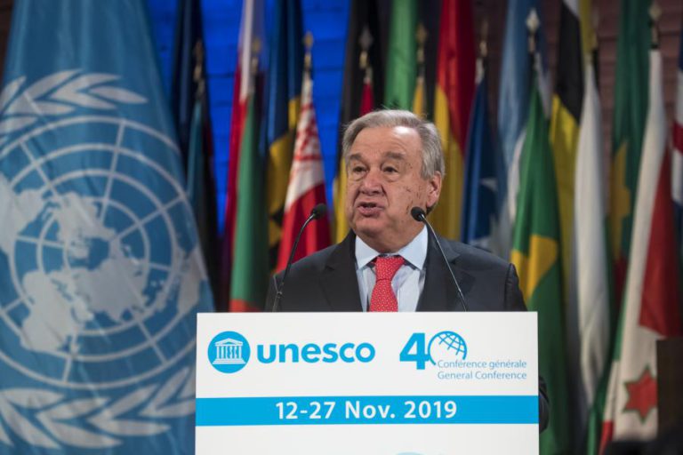 ANTÓNIO GUTERRES ELOGIA “TRABALHO CENTRAL” DA UNESCO EM UNIR O MUNDO