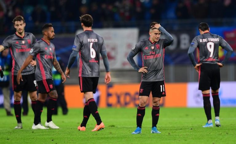 LC: BENFICA EMPATA EM LEIPZIG DEPOIS DE TER ESTADO A VENCER 2-0