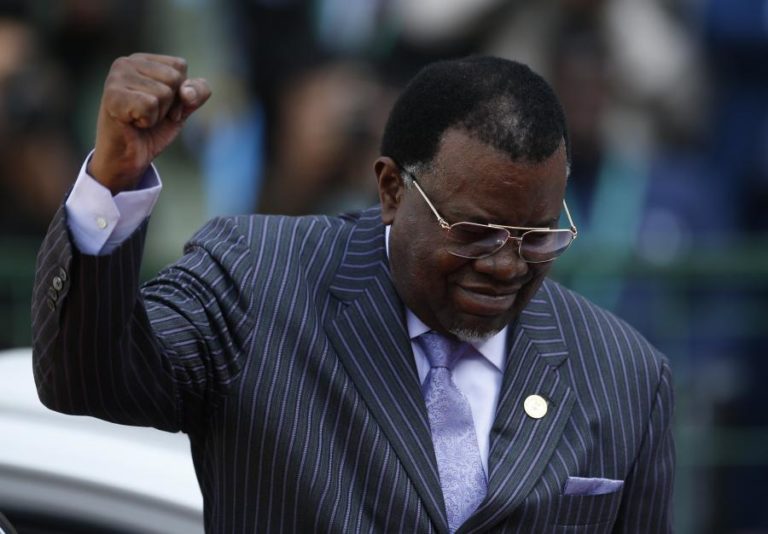 PRESIDENTE NAMIBIANO HAGE GEINGOB REELEITO COM 56,3% DO VOTOS E REGISTA QUEBRA ACENTUADA