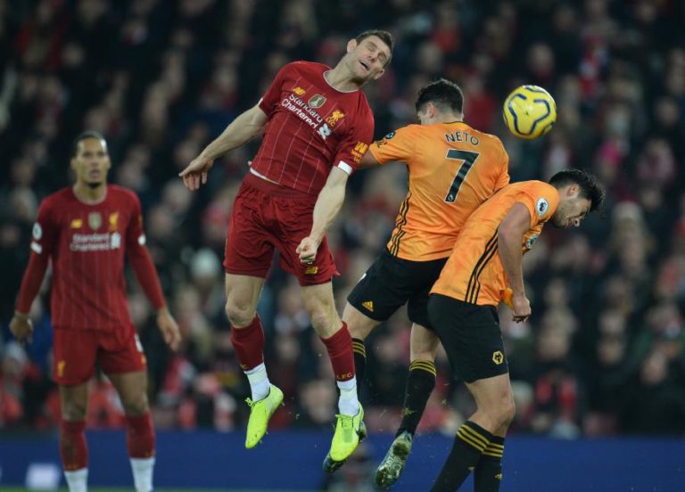 LIVERPOOL SOFRE MUITO PARA VENCER WOLVERHAMPTON COM SEIS PORTUGUESES NO ‘ONZE’