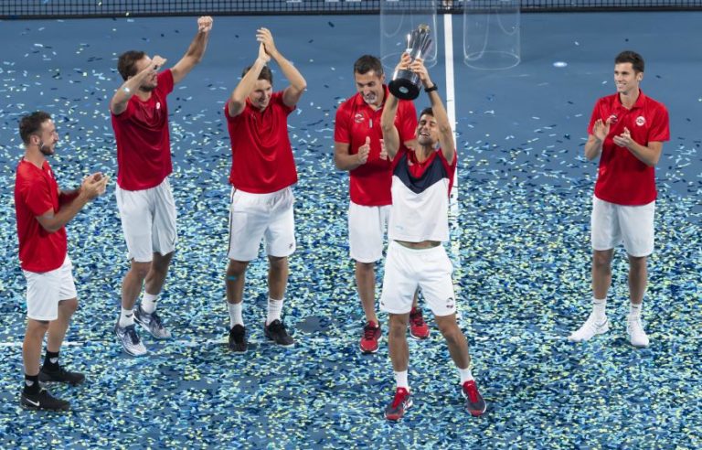 SÉRVIA DE DJOKOVIC VENCE ATP CUP AO DERROTAR ESPANHA DE NADAL NA FINAL