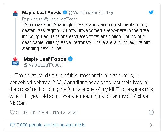 Foto: Maple Leafs Foods Twitter Foto: Maple Leafs Foods Twitter