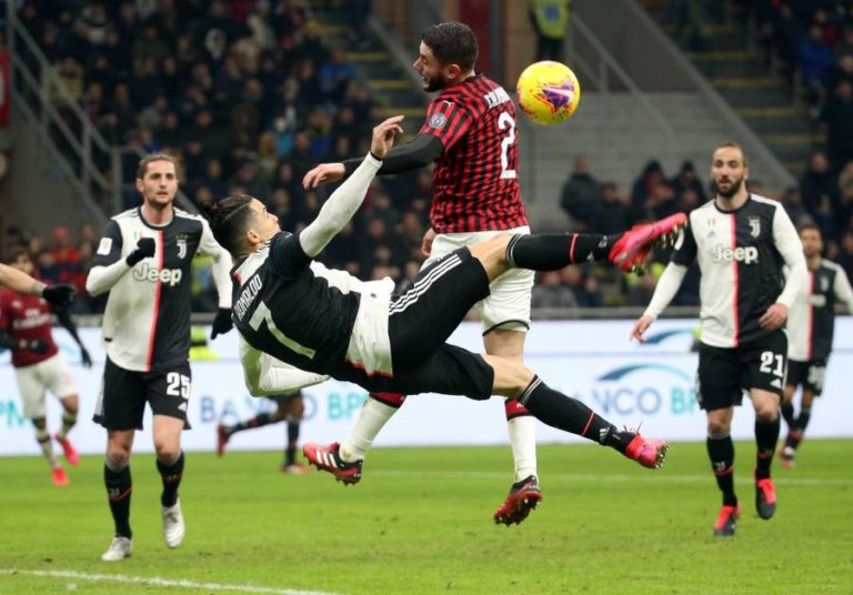 PENÁLTI DE RONALDO EVITA DERROTA DA JUVENTUS NAS ‘MEIAS’ DA TAÇA DE ITÁLIA