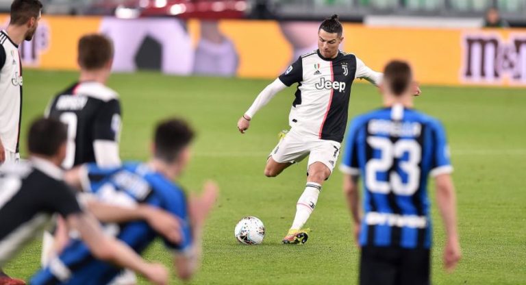 JUVENTUS DE CRISTIANO RONALDO VENCE INTER DE MILÃO E RECUPERA LIDERANÇA
