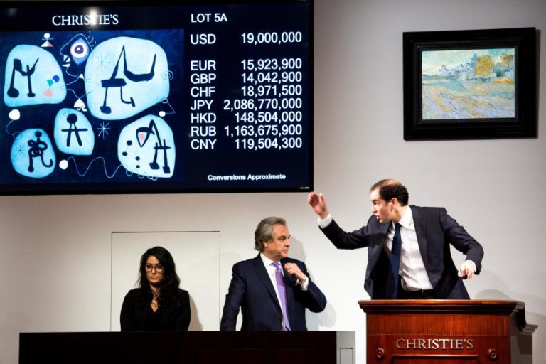 PINTURA “TOURS D’ARME” DE VIEIRA DA SILVA NO LEILÃO GLOBAL DA CHRISTIE´S