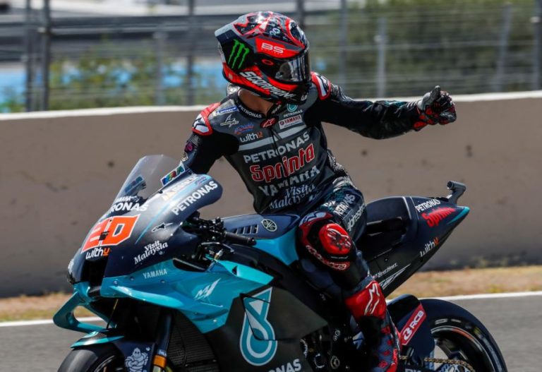 QUARTARARO VENCE GP DA ANDALUZIA, MIGUEL OLIVEIRA ABANDONA APÓS QUEDA