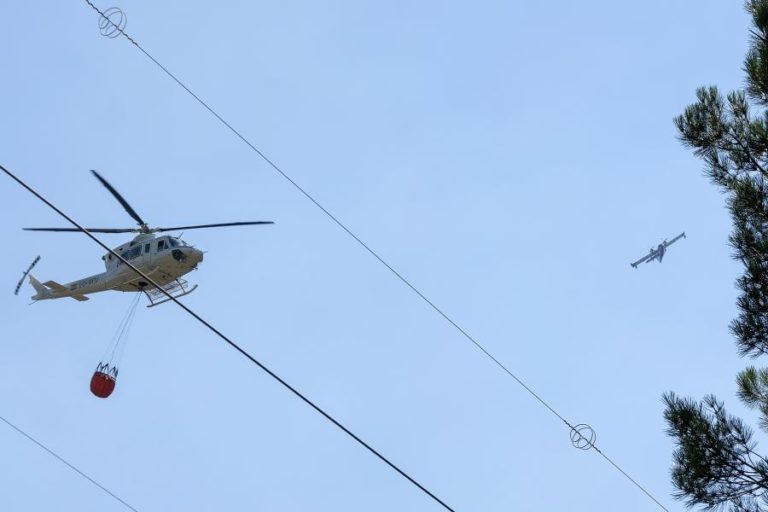 REATIVAÇÃO DE INCÊNDIO EM MARVÃO MOBILIZA 115 OPERACIONAIS E OITO MEIOS AÉREOS