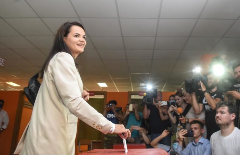 BIELORRÚSSIA/ELEIÇÕES: OPOSITORA SVETLANA TIKHANOVSKAIA PEDE “VOTAÇÃO HONESTA”