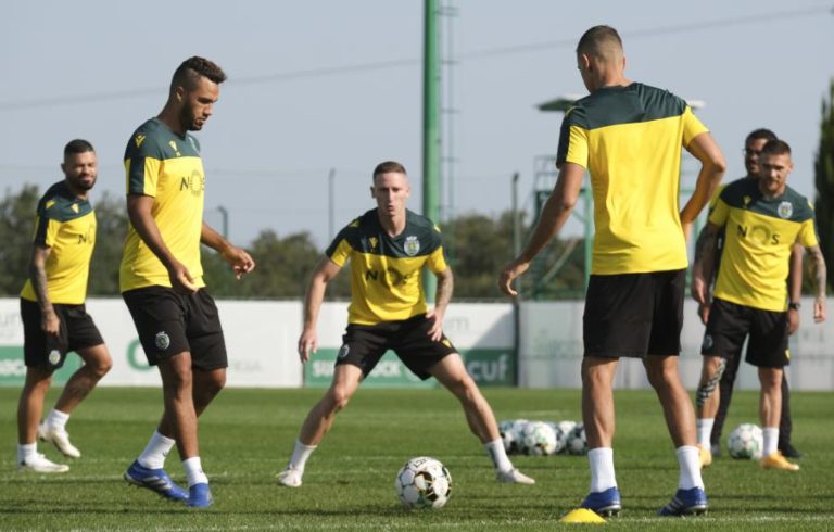 TREINO DO SPORTING COM REFORÇO TABATA E PEDRO GONÇALVES RECUPERADO DA COVID-19