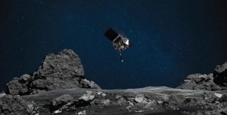 SONDA OSIRIS-REX ATERRA EM ASTEROIDE BENNU PARA RECOLHA DE AMOSTRA