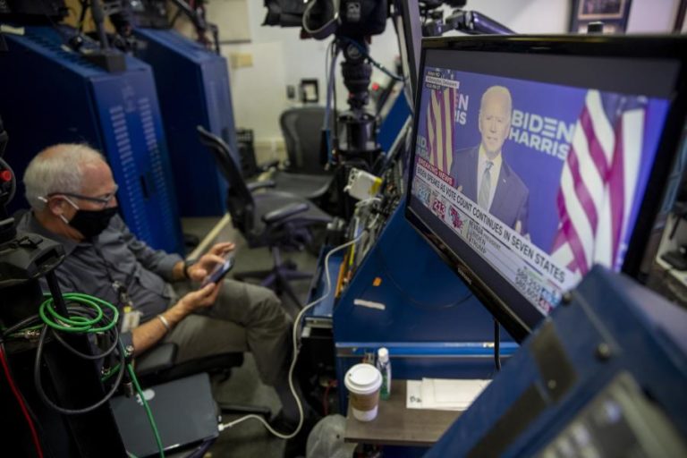 EUA/ELEIÇÕES: PROJEÇÕES CNN, CBS E NBC E FOX APONTAM PARA VITÓRIA DE BIDEN NO MICHIGAN